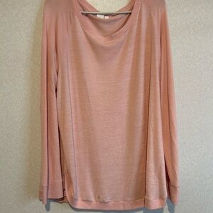 Women’s Pink Blouse, From Gap, Plus Size XXL, Made From Poly And Rayon